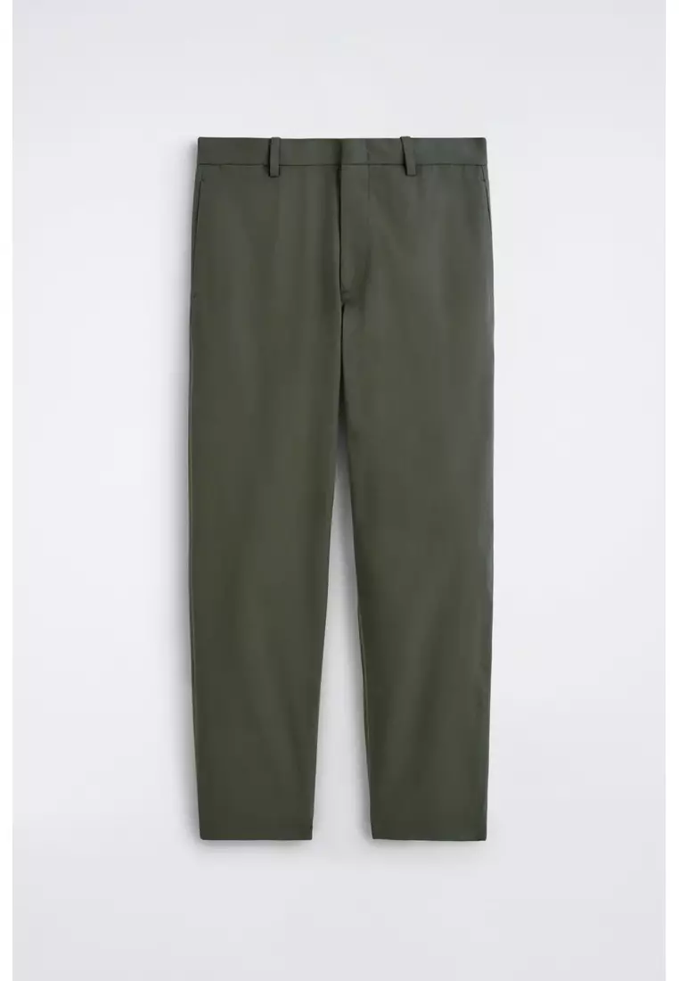 COTTON REGULAR-FIT STRAIGHT-LEG CHINOS