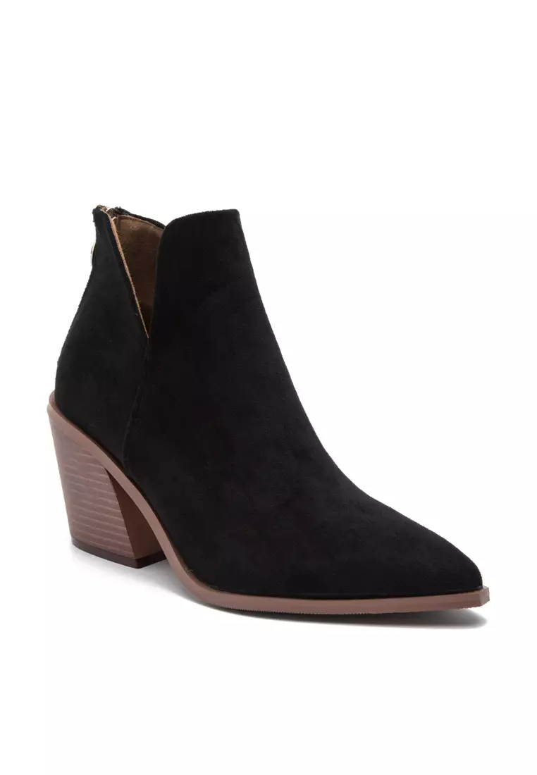 8CM Suede Fabric Ankle Boots WTY1189-6