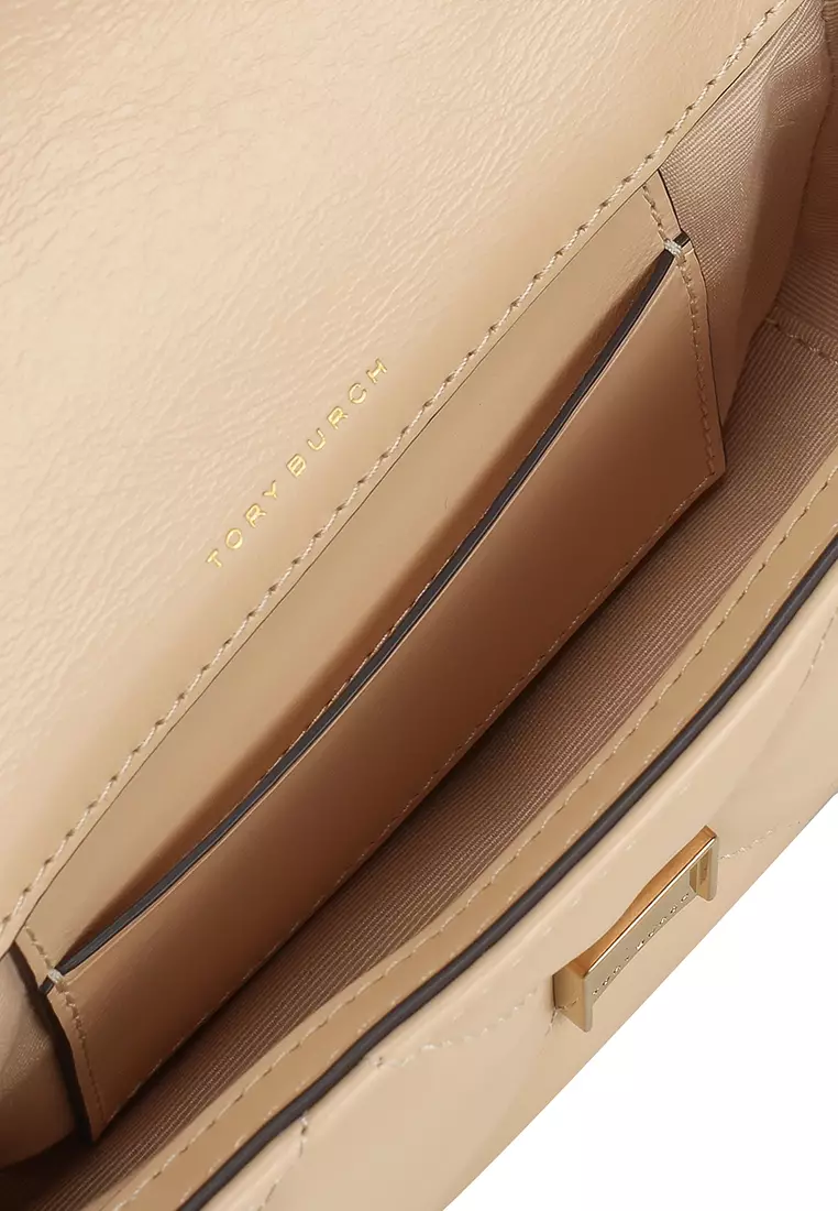 Kira Diamond Quilt Pavé Logo Mini Flap Bag (tr)