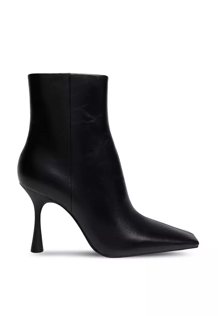 Discount on Mango  shoes - SKU: Heel Leather Ankle Boot