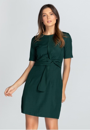 Buy Apple Eve Plain Sheath Dress With Origami Style Belt Loop 2021 Online Zalora Philippines