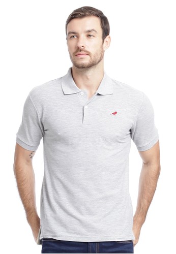 Jual The Original Finch The Original Finch Light Grey Basic Polo Shirt Original Zalora Indonesia