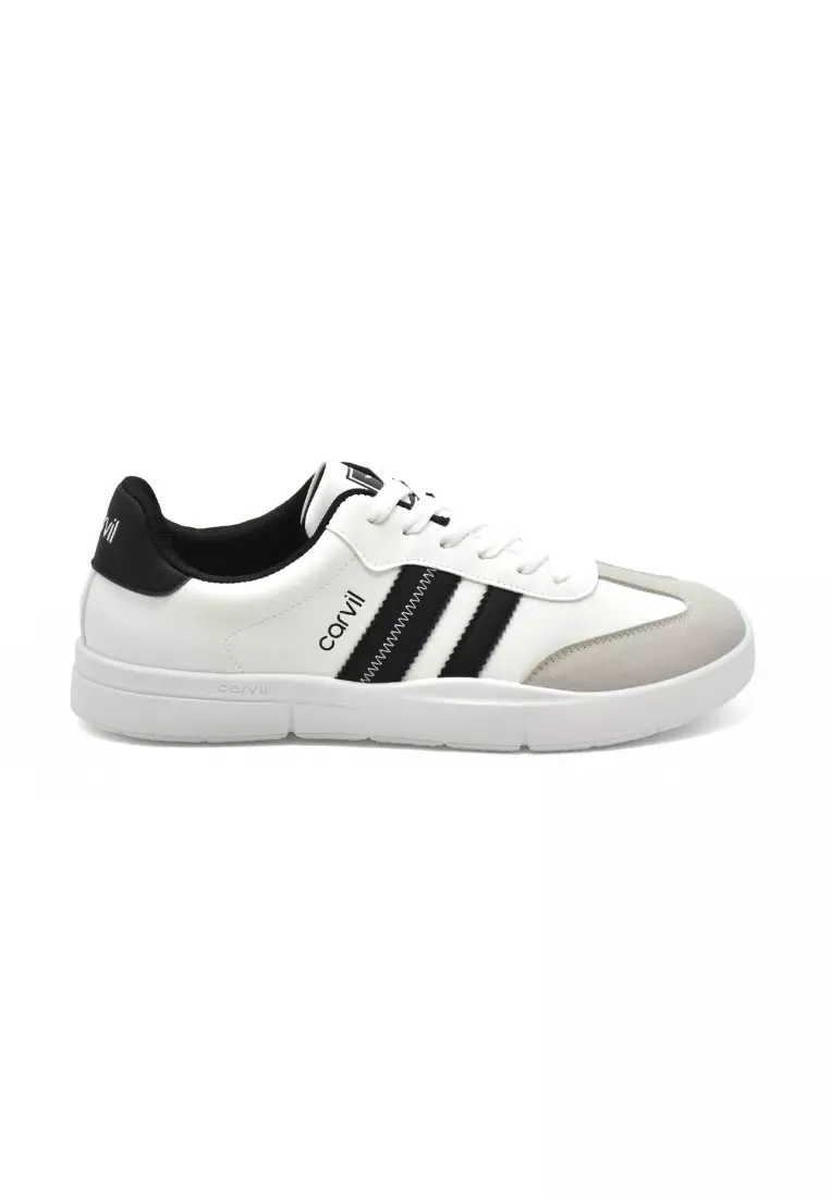 Carvil Sepatu Pria Osca-LM White/Black