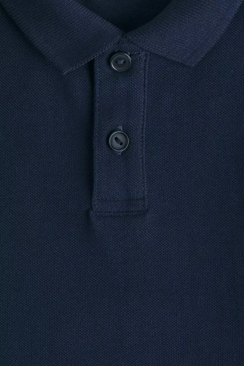 Cotton piqué polo shirt