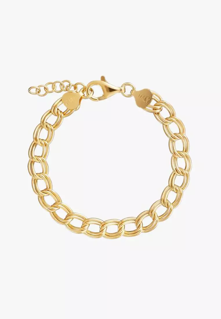 Buy Forever K FOREVER K Curbs bracelet Gold 2024 Online