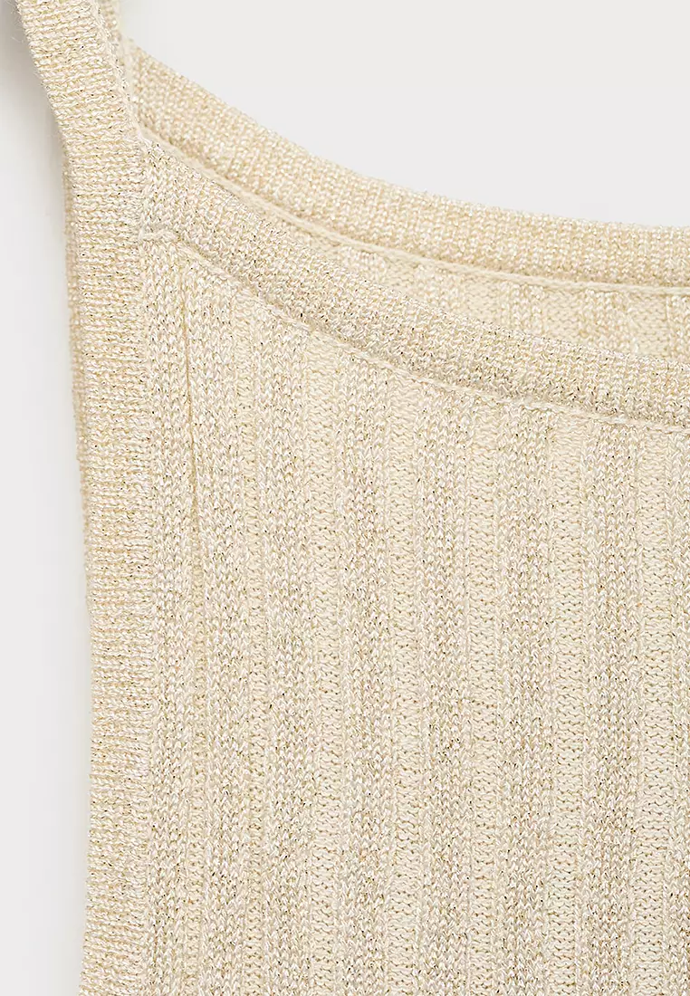 Fine Ribbed Knit Top