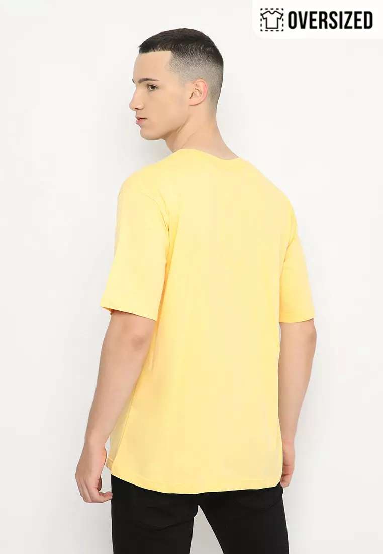 POLICE T-Shirt Cotton Combed Oversized Pria 2079180201