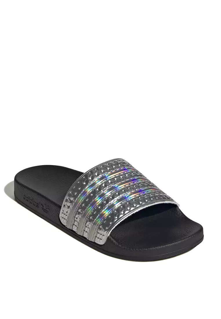Adidas glitter sliders hotsell