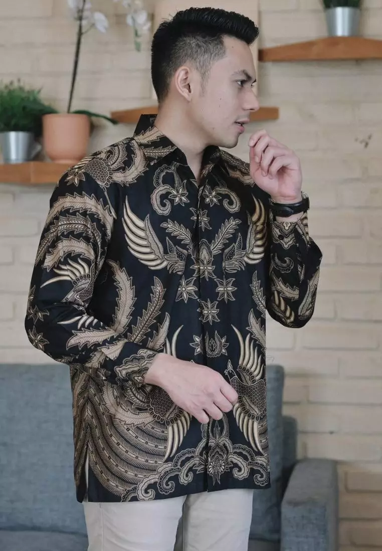 kemeja batik pria lengan panjang BATU RADEN J453