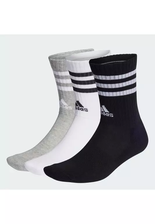 3-Stripes Cushioned Crew Socks 3 Pairs