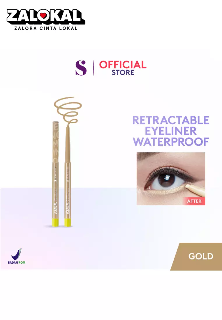 SOMETHINC SCANDAL Waterproof Retractable Eyeliner - Eyeliner Pensil - Gold