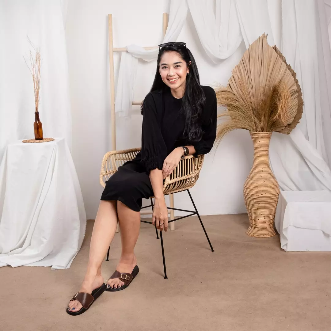 Sandal Wanita Cogen Aruna Series - Brown