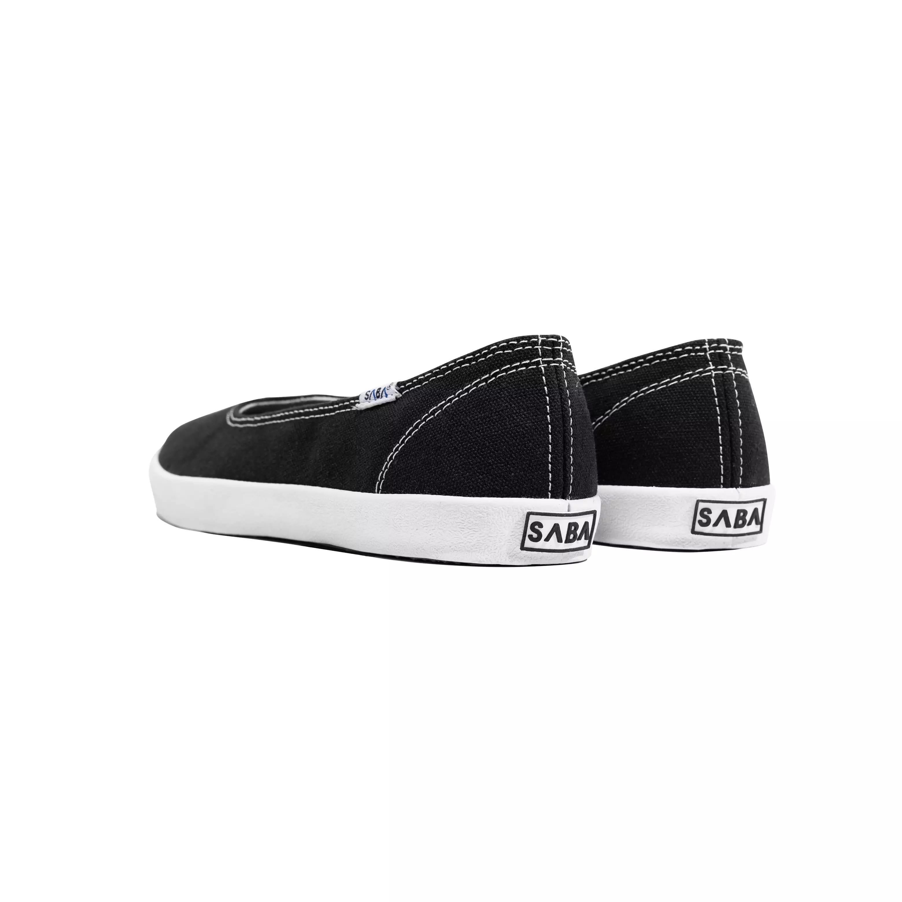 SABA Women Tulip Black White - Sepatu Wanita Original 100% | Sneakers Wanita | Flat Shoes TLP 01