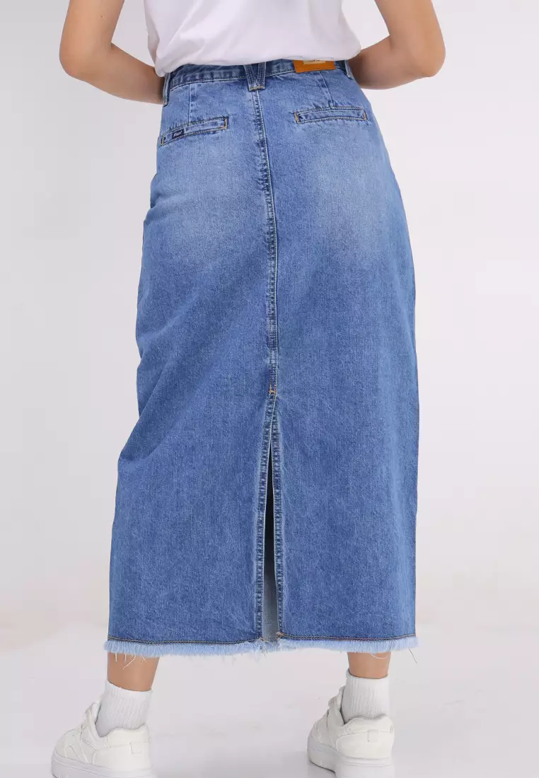 Denim Maxi Skirt Ladies