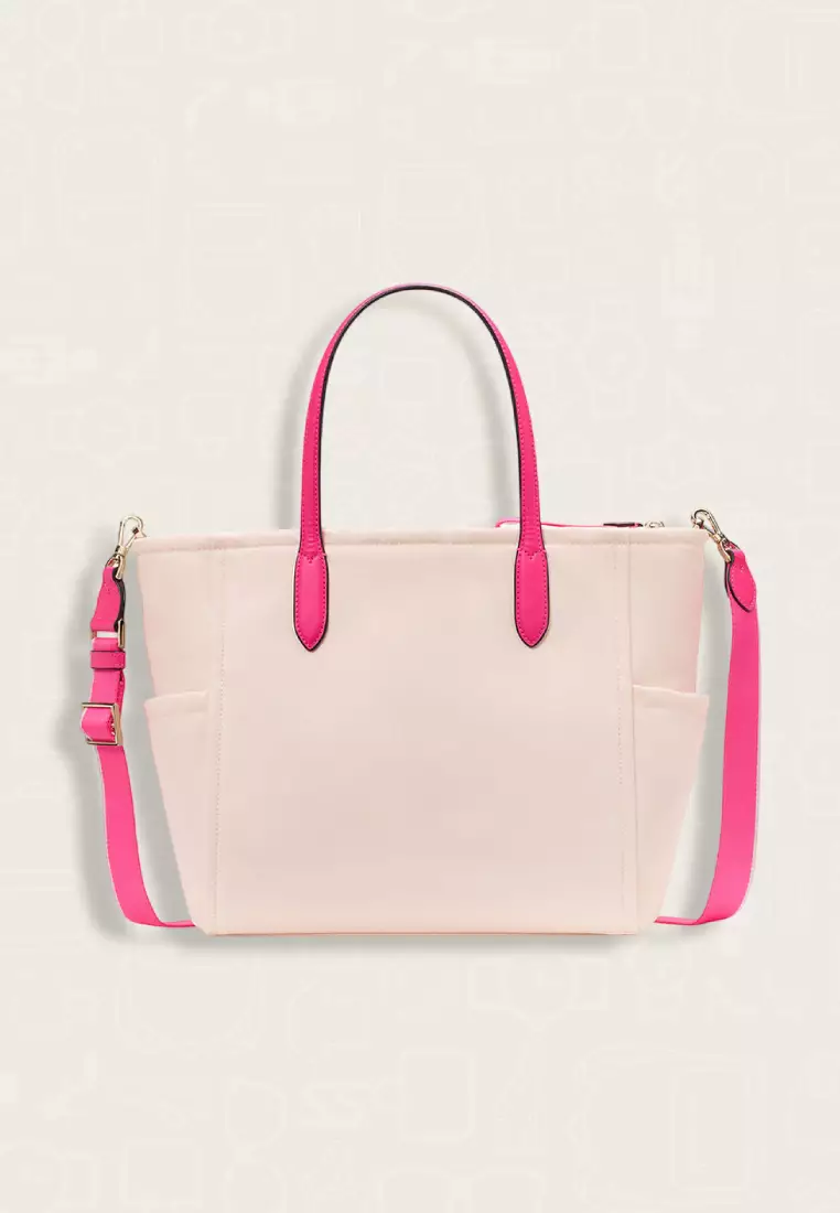 Kate Spade Chelsea Nylon Medium Satchel Blush Cloud Multi