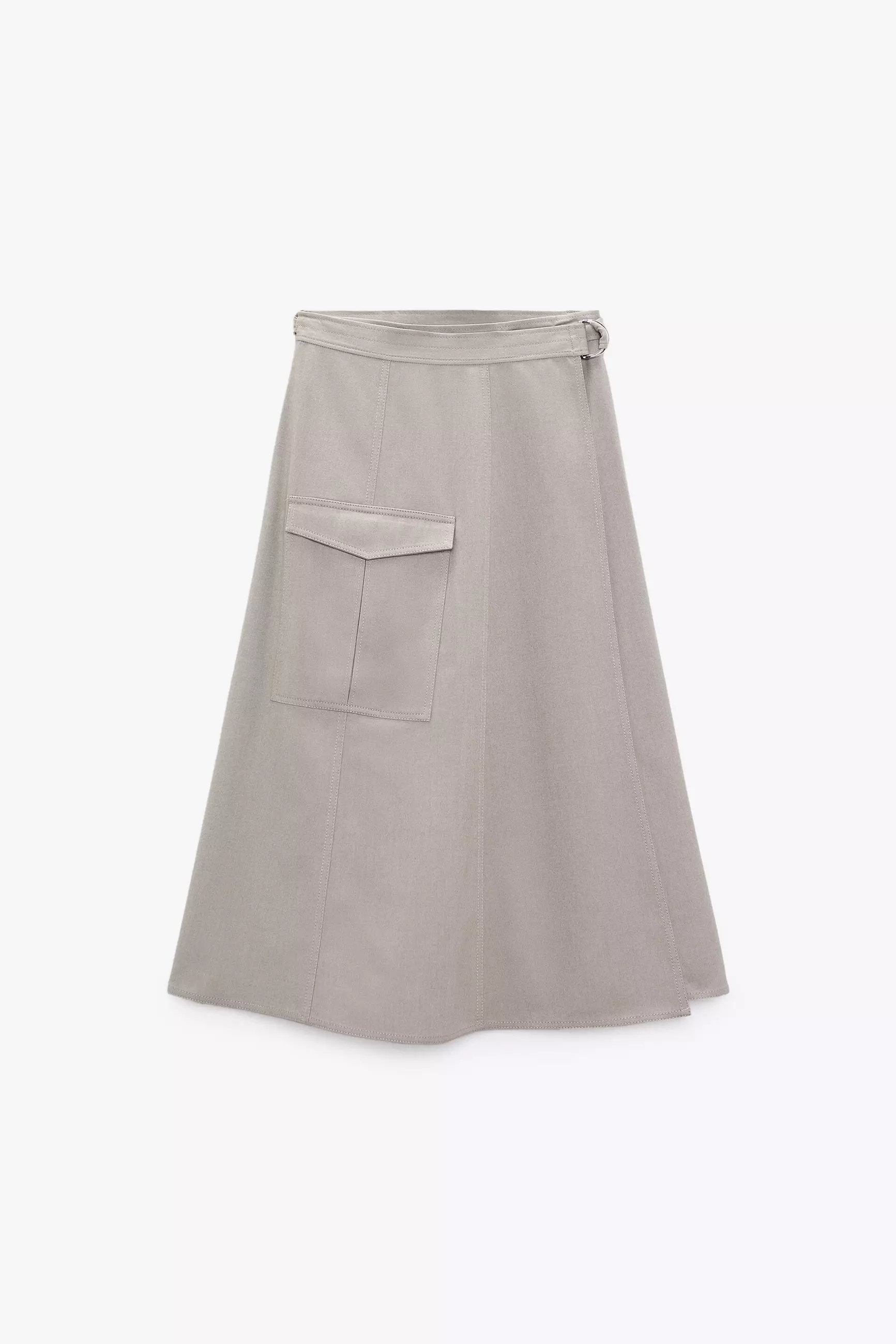 Buy ZARA Cargo Midi Skirt Online ZALORA Malaysia