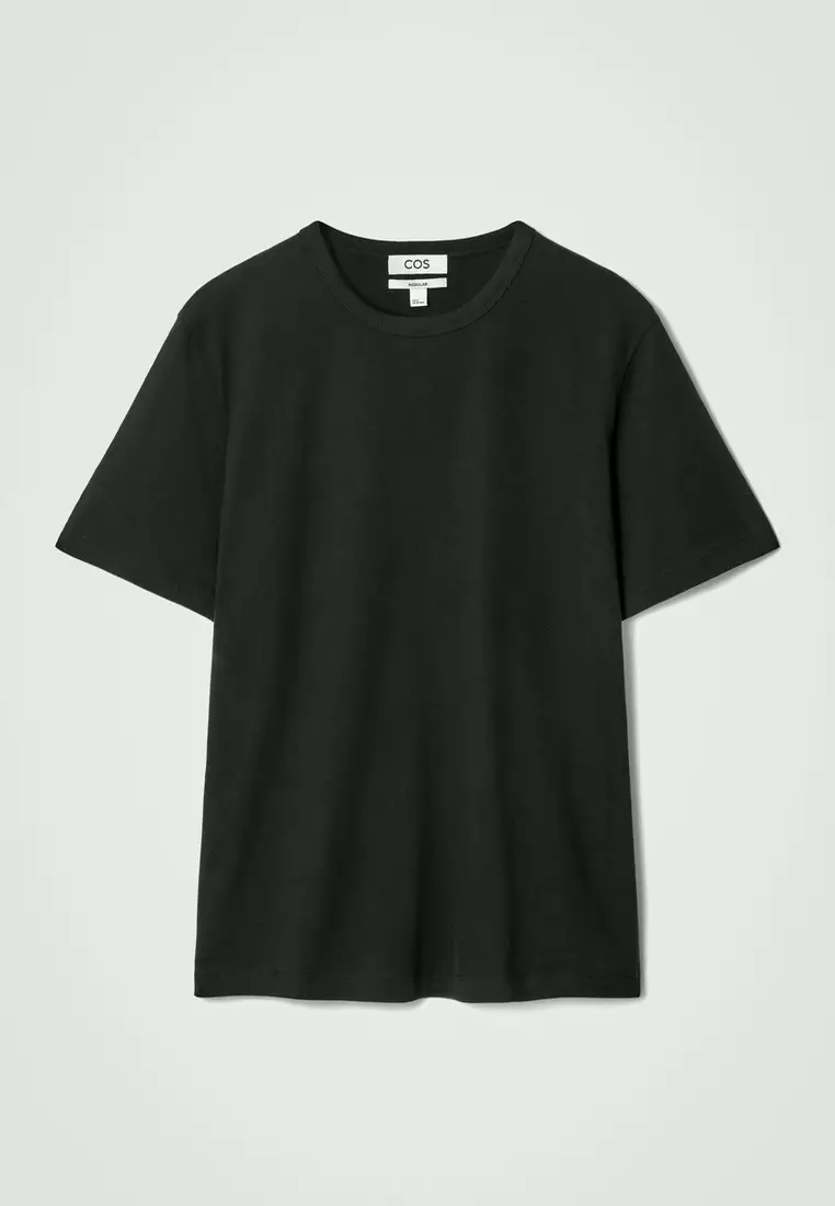 REGULAR LIGHTWEIGHT BRUSHED-COTTON T-SHIRT