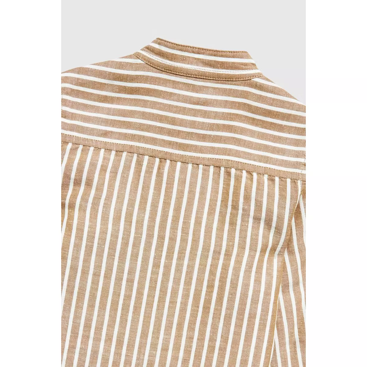 Mothercare Striped Linen Shirt - Kemeja Anak Laki-laki (Cokelat)