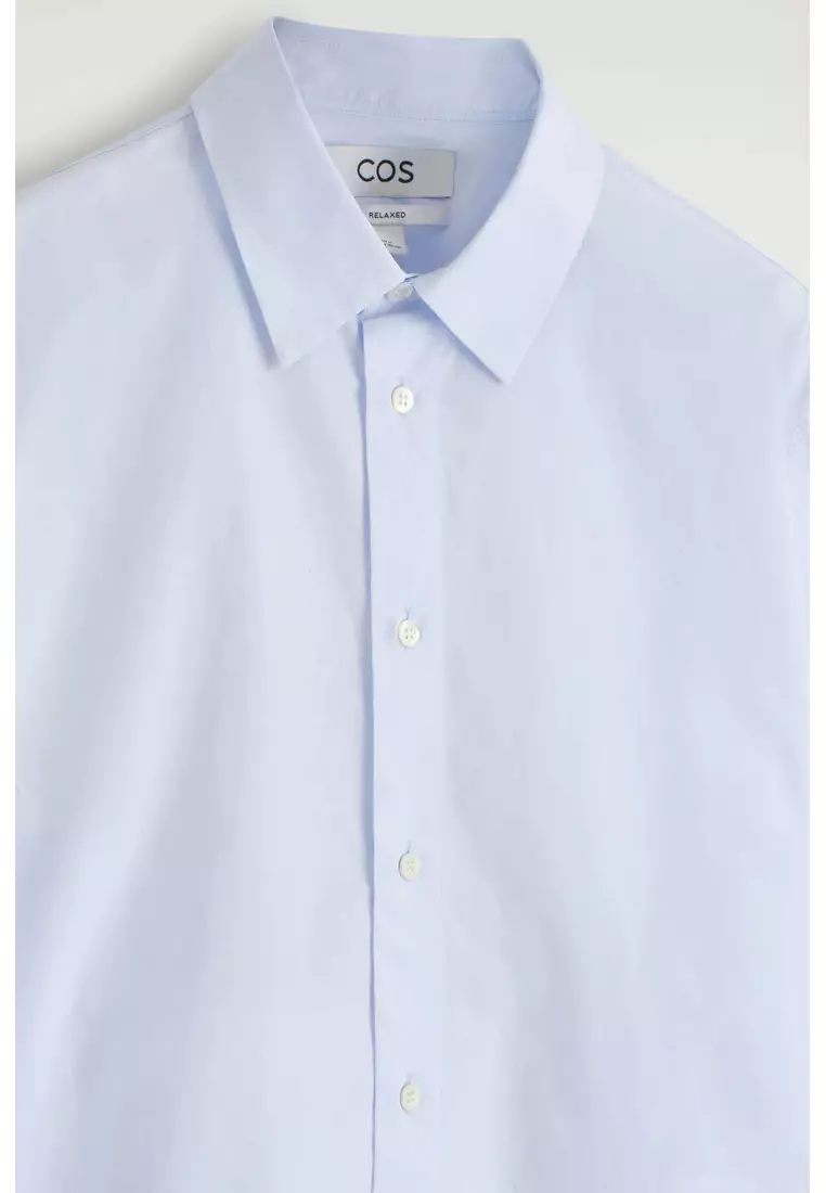 RELAXED PIMA COTTON-POPLIN SHIRT