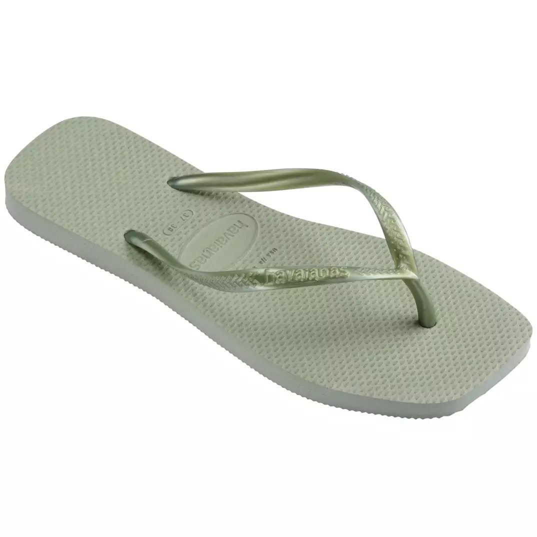 Havaianas 1156 Slim Square - Smoke Green - Sandal Wanita