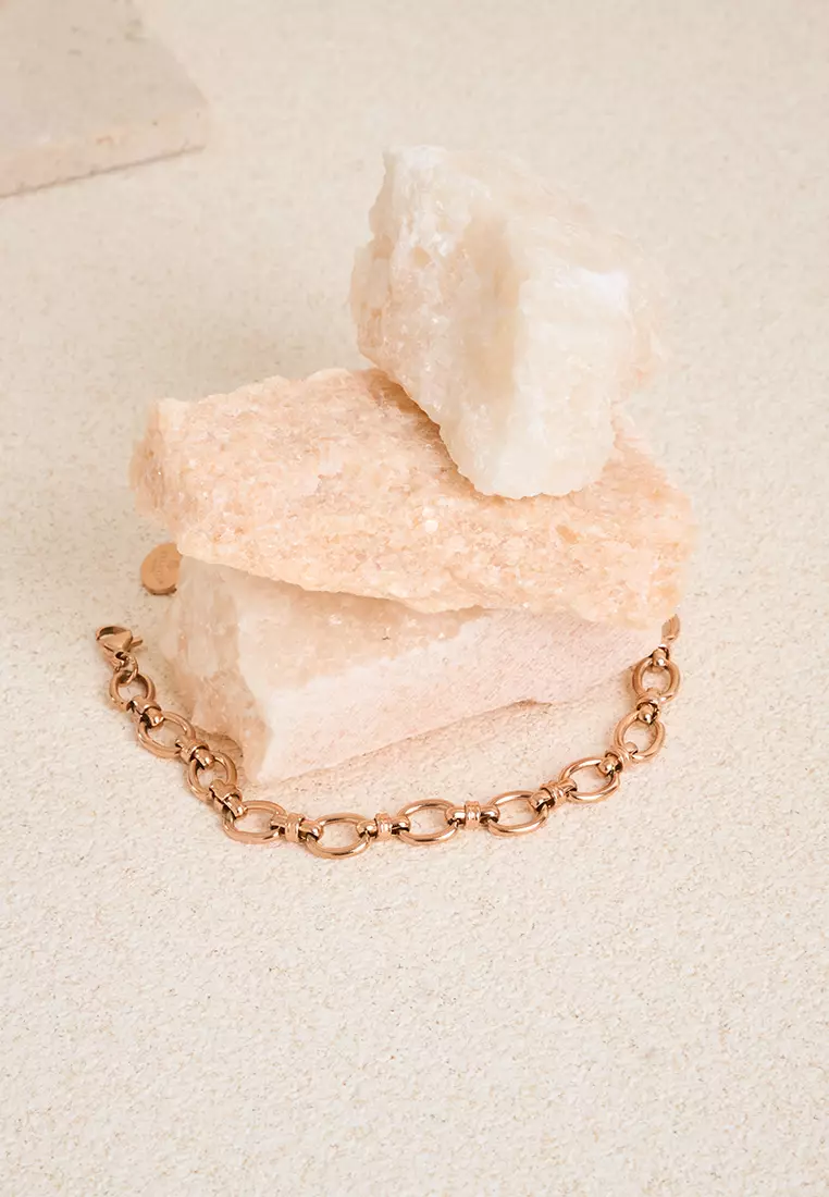 Arlen Chain Bracelet in Rose Gold