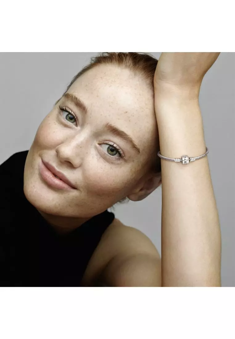 Moments Barrel Clasp Snake Chain Bracelet