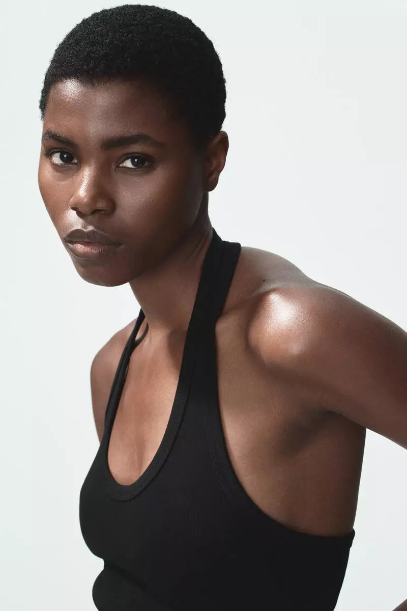 Cotton halterneck top