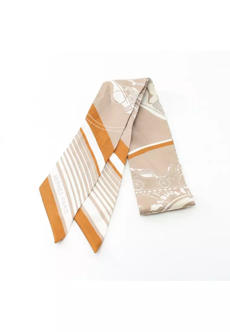 Hermès Pre-Loved Hermes Twilly Ribbon Scarf Silk Beige Multicolor 2023 |  Buy Hermès Online | Zalora Hong Kong