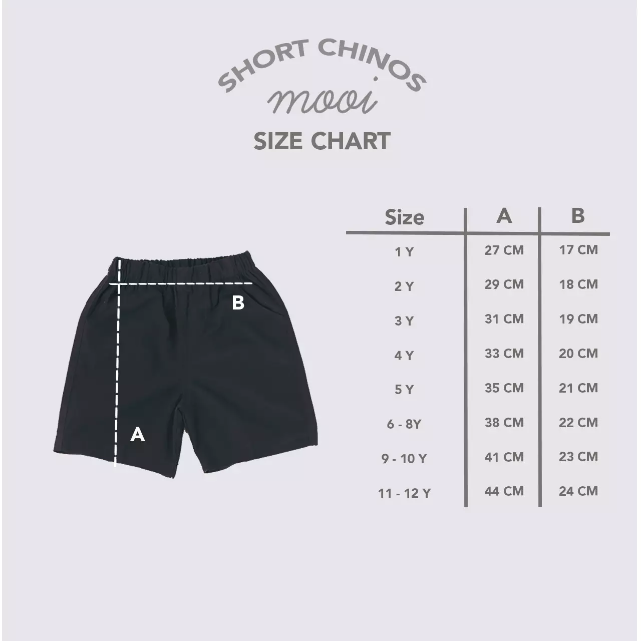 Mooi Celana Pendek Anak Chinos Short - Khaki