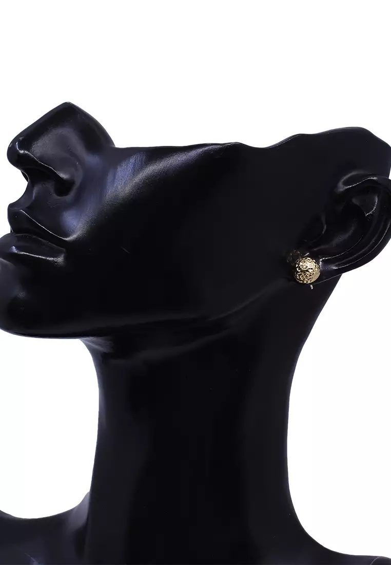 18K Italian Made Yellow Gold Earrings