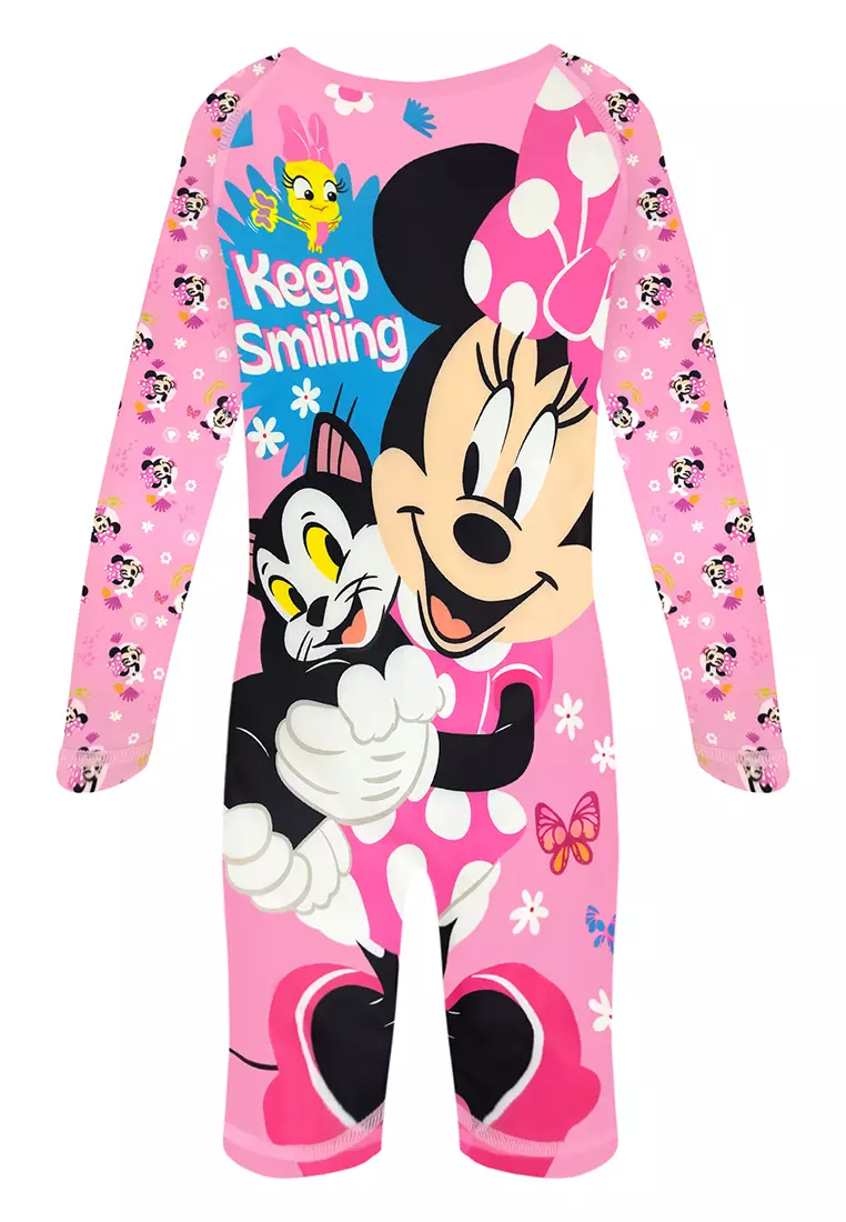 Buy Disney Minnie Mouse Body Suit with UPF 50 Swimwear For Kids Girls ...