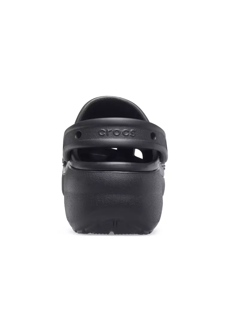 CROCS LADIES CLASSIC PLATFORM CLOG BLACK