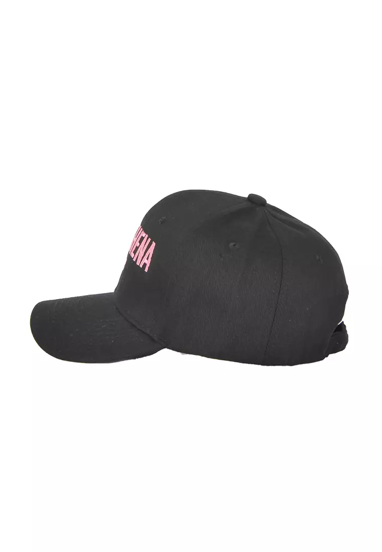 Paris embroidery "Large Logo" Cap in Black