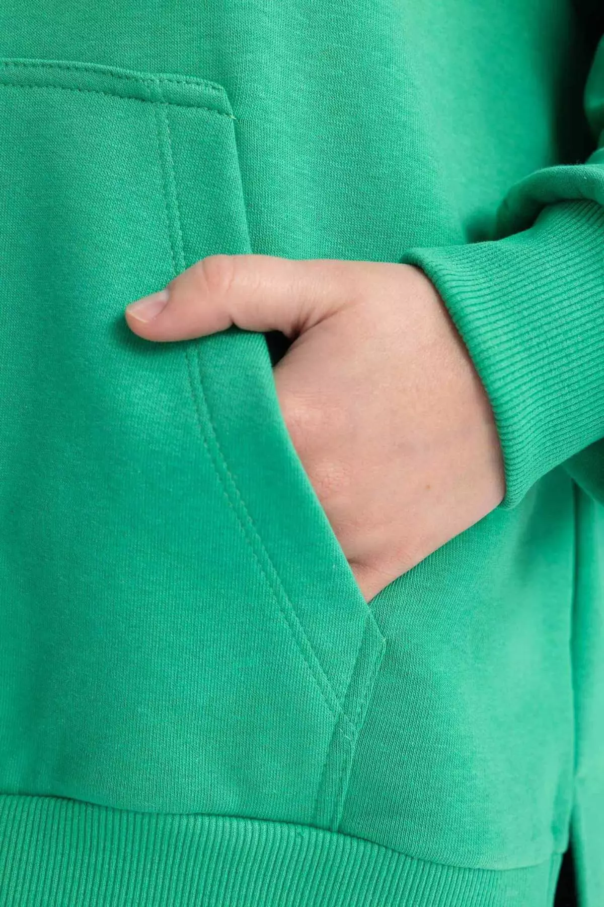 Oversize Wide Fit Polo Neck Sweatshirt B7834Axns