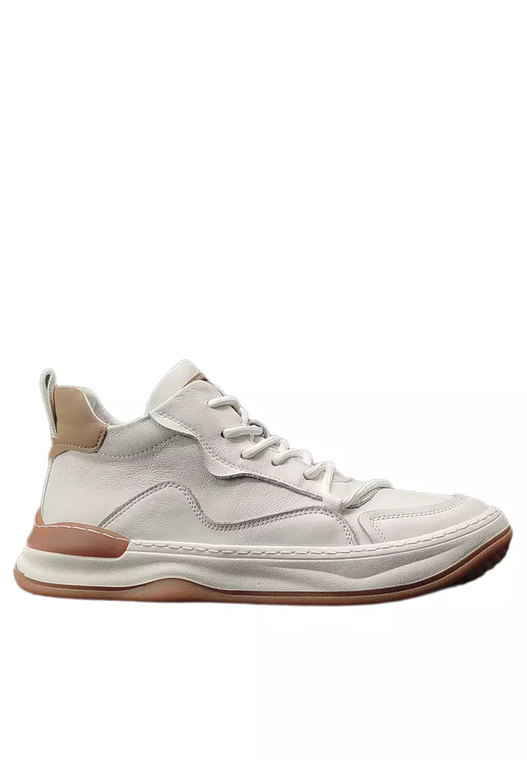 High Top Grain Leather Sneakers ALG9003