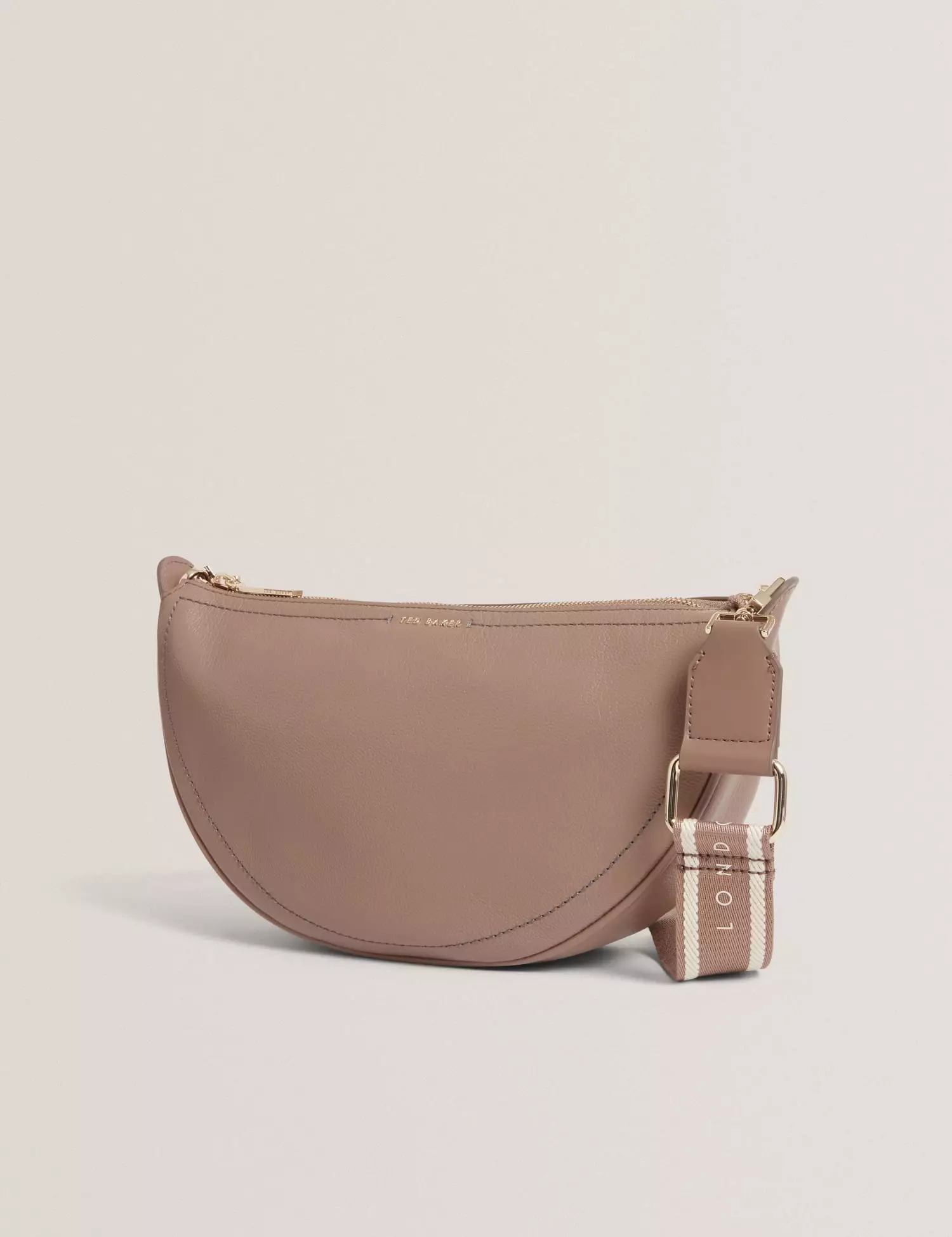 Ted Baker Essiy Webbing Leather Cross Body Bag in Black | UK