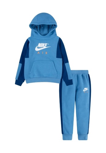 Nike blue Nike Boy's Air Pullover Hoodie & Pants Set (4 - 7 Years) - Dutch Blue 59AD3KA3EA3DE4GS_1