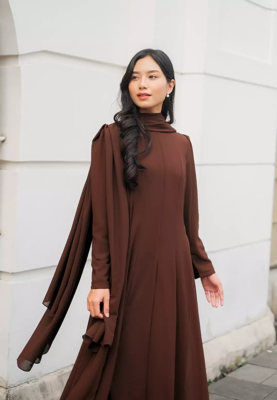 Anastasia Dress - Coffee