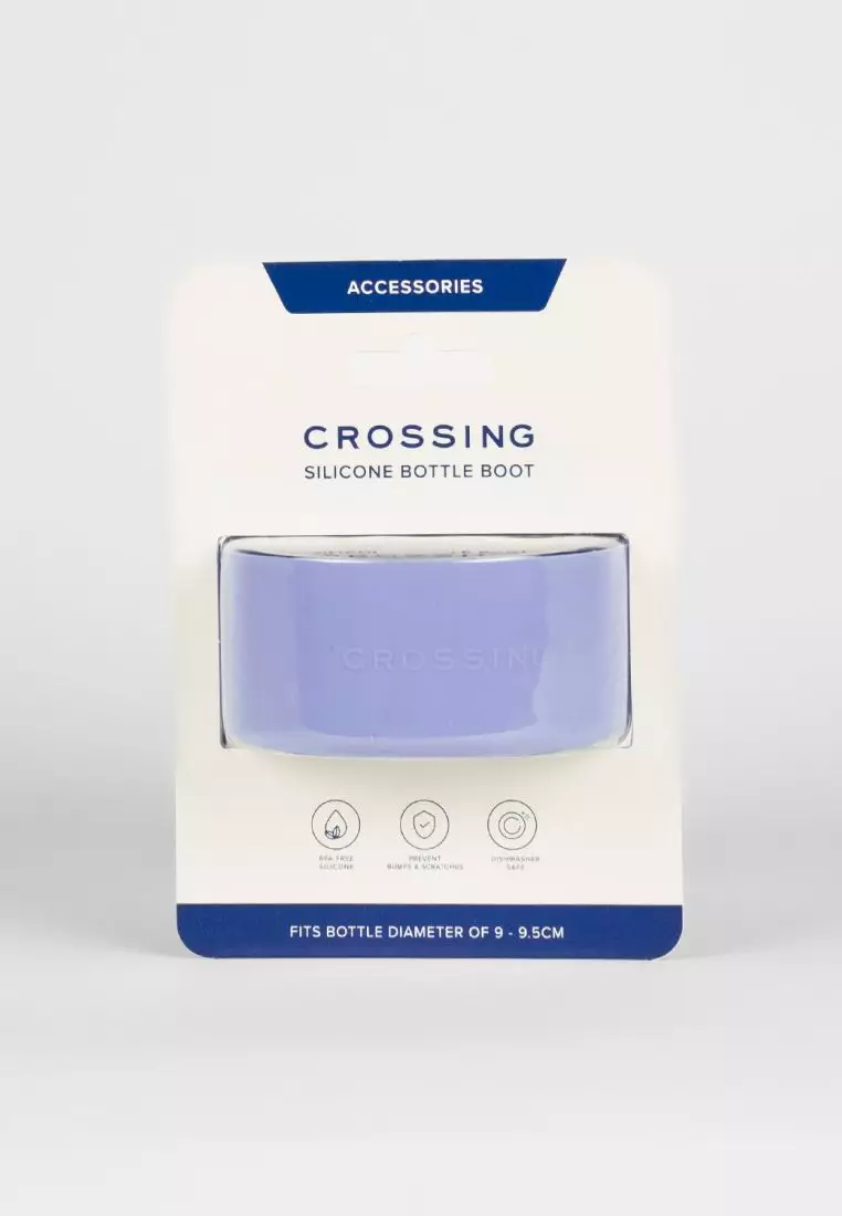 Crossing Silicone Water Bottle Boot - Fits Diameter 9-9.5cm (1100ml) Blistered Pack - Sky Blue