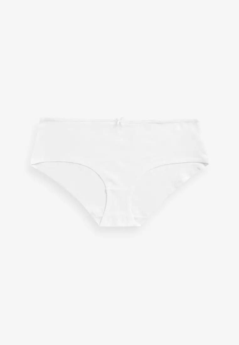 Topshop ribbed knickers in white