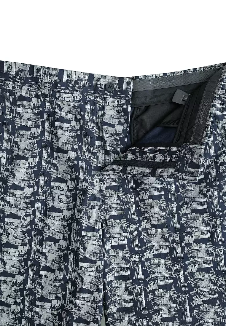 Crocodile Celana Bermuda Katun Pria - Men Short Pants - 131 White