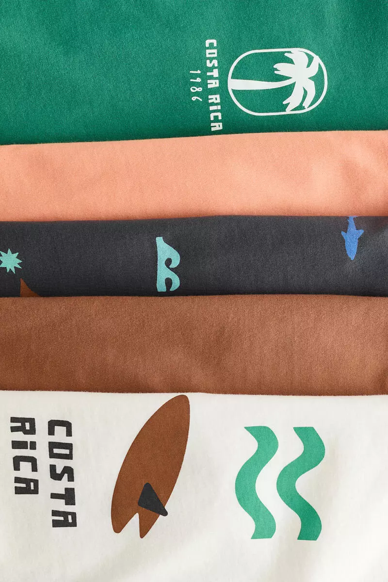 5-pack jersey T-shirts