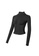 VIVIESTA SPORT black Flattering Everyday Turtleneck Sports Jacket A5DB4AAC16437AGS_1