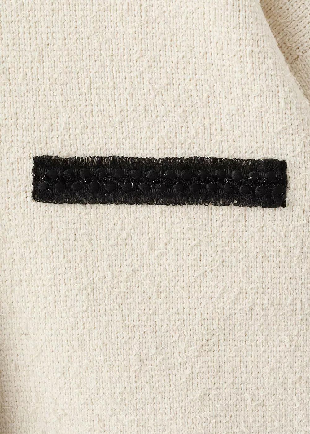 Cardigan ribbed kontras