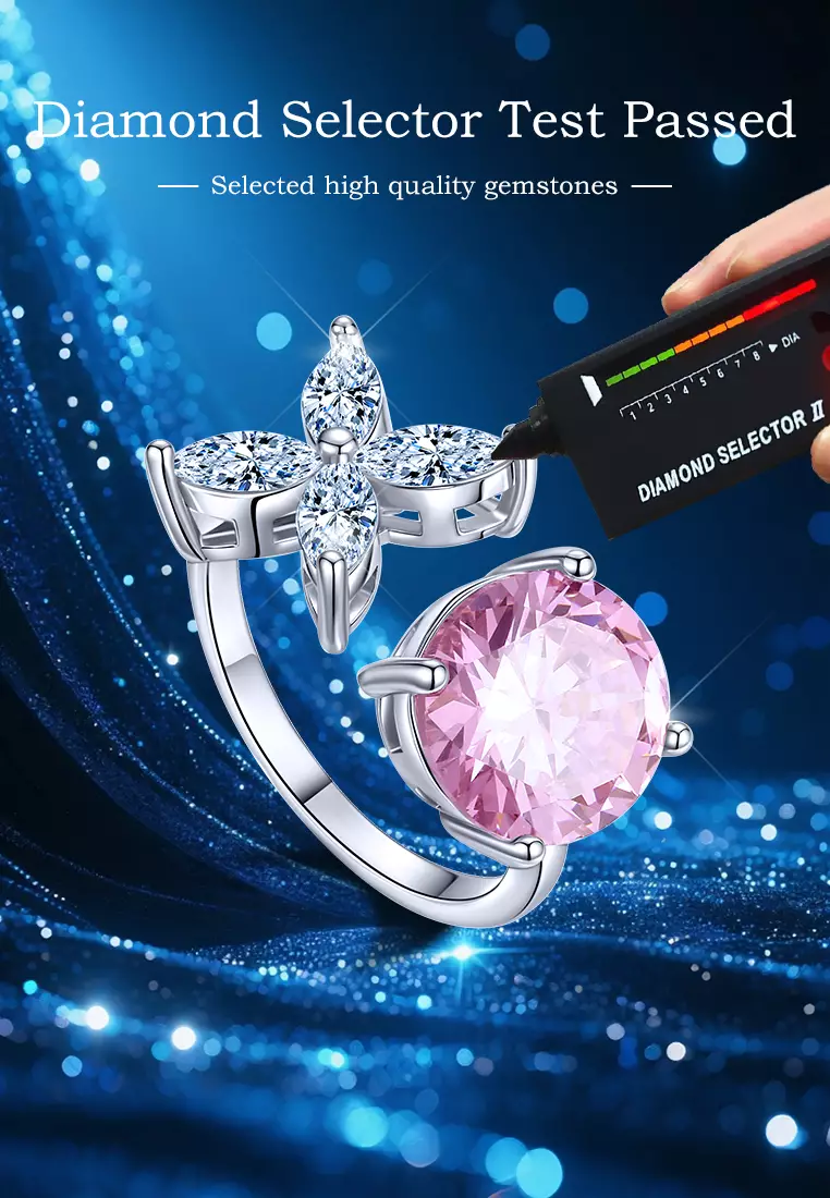 Cincin Wanita Perhiasan Berlian Fashion Cincin Giwang Cewek Original Rings Sertifikat GRA