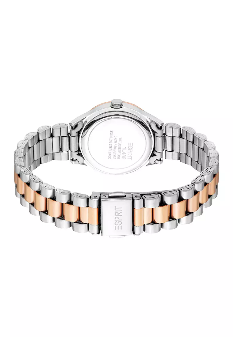 Esprit Jessa Set Two Tone Stainless Steel Analog Watch For Women EES1L486M0095