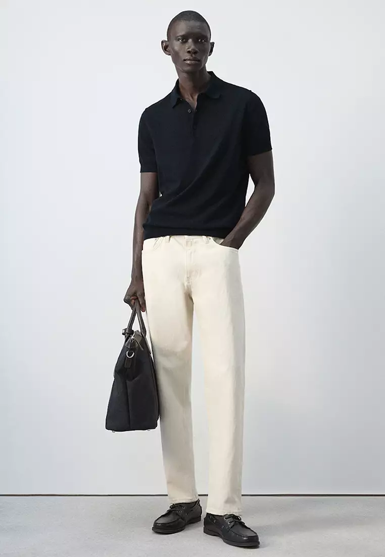 100% Cotton Fine-Knit Polo Shirt