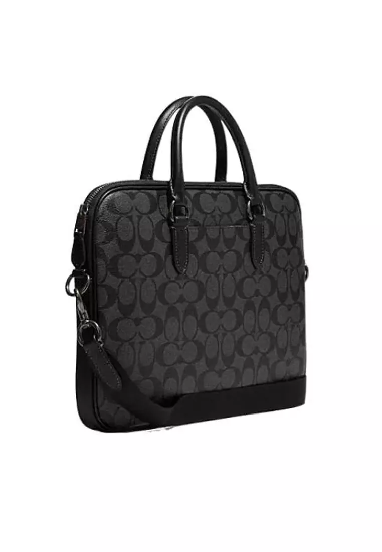 Coach Coach PVC with cow leather large men s one shoulder