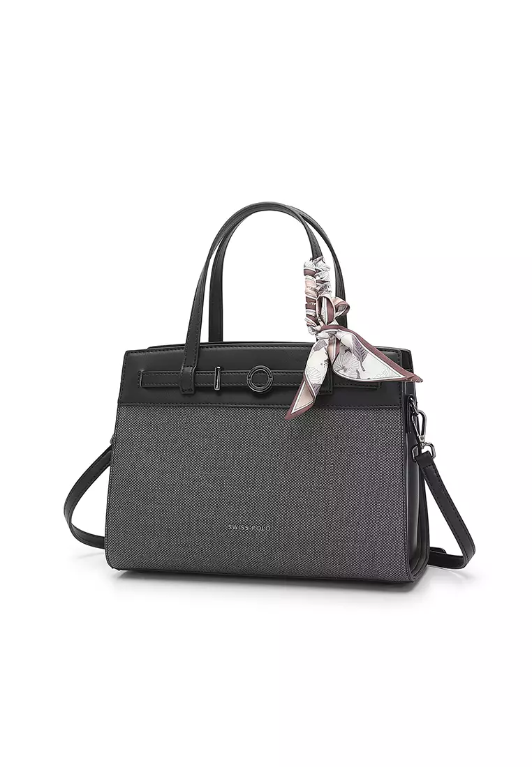 Women's Top Handle Bag / Sling Bag / Crossbody Bag / Shoulder Bag (Tas Tangan Wanita / Tas Selempang Wanita / Tas Bahu Wanita) - Hitam