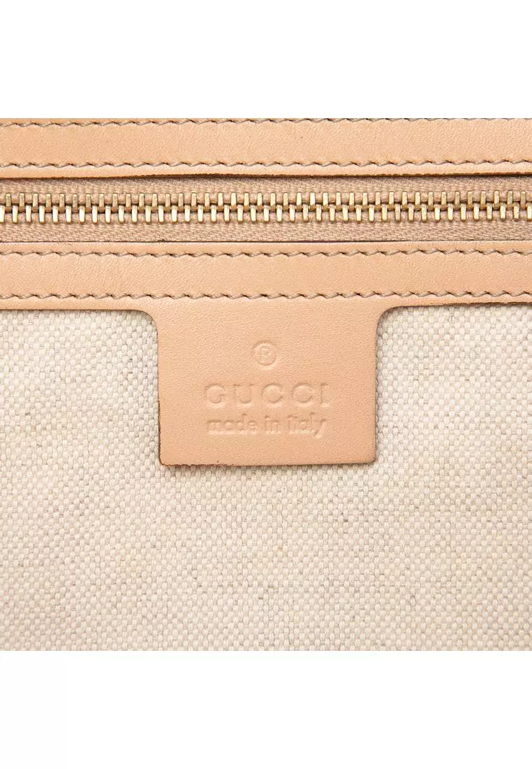 Pre-Loved Gucci Gg Metallic Canvas Lovely Tote